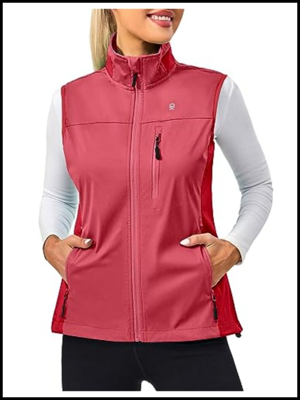 Little Donkey Andy Women's Lightweight Windproof Sleeveless Vest Jacket